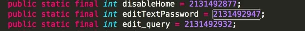 edit text password