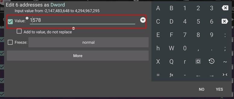 GameGuardian value modification