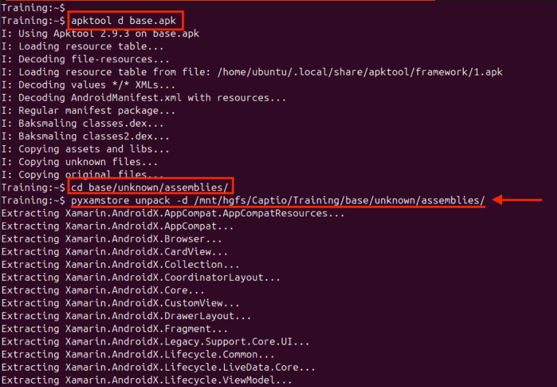 APKTool pyxamstore