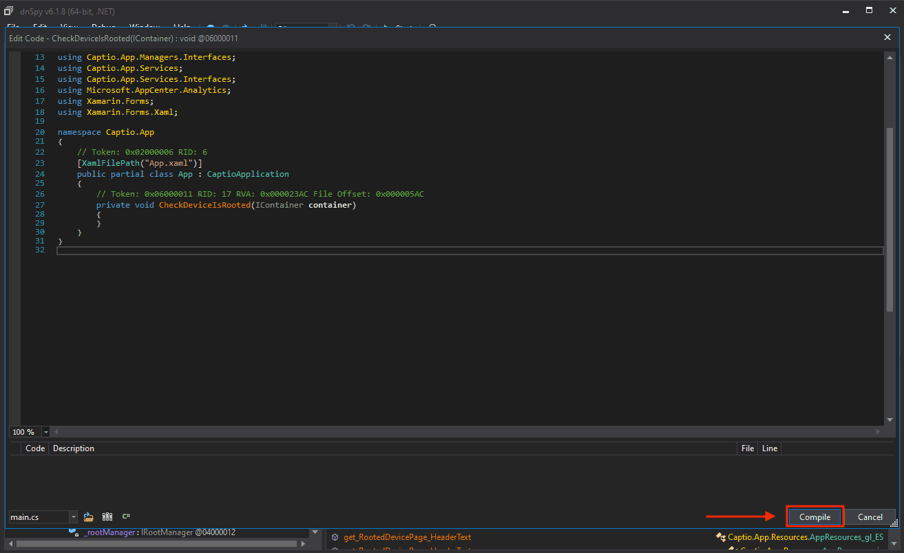 DNSPY compile