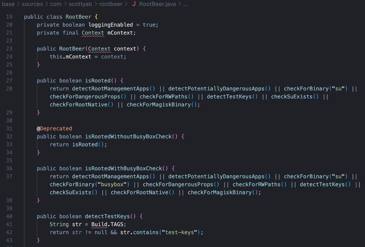 Figure 1. Classic RootBeer library
